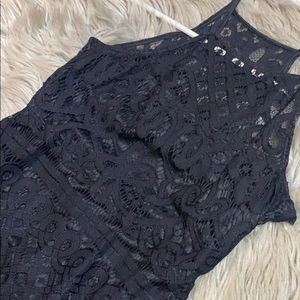 Black lace dress